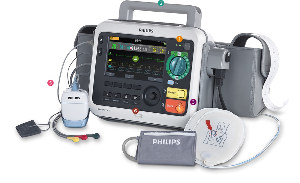 Efficia DFM100 defibrillator monitor Philips Healthcare