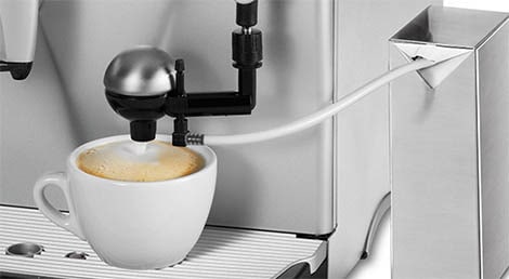 Saeco's first automatic milk frother, the Cappuccinatore (1996)