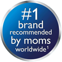 #1 brand recommended by moms worldwide