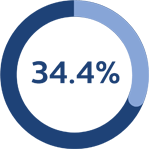 34 percent radial icon