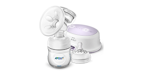 Manual electric breast pump and nipples Philips Avent