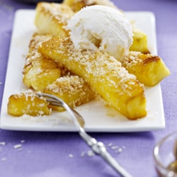 Pineapple with Honey and Coconut