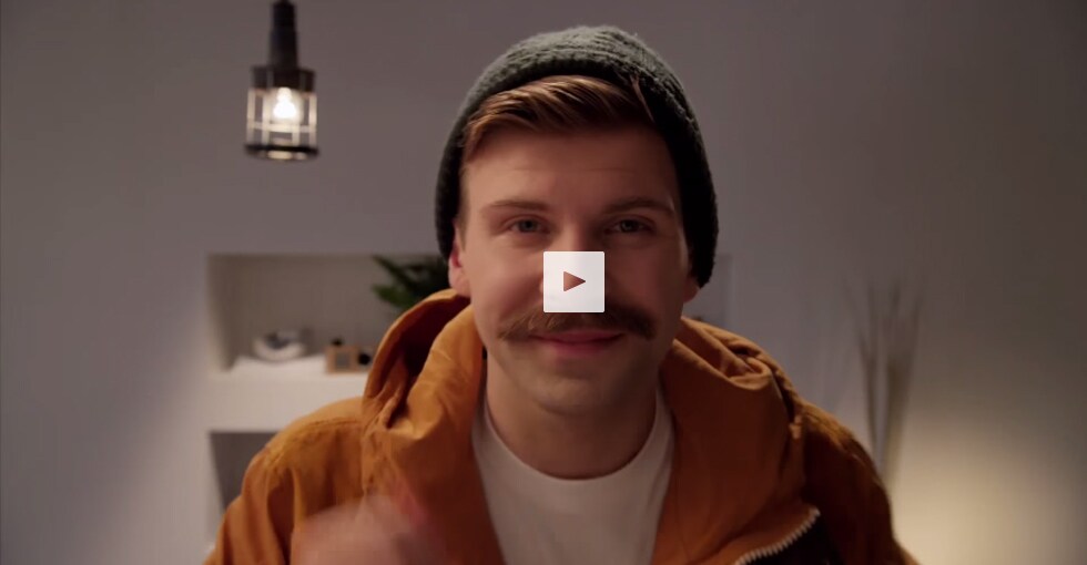 how to create a chevron mustache