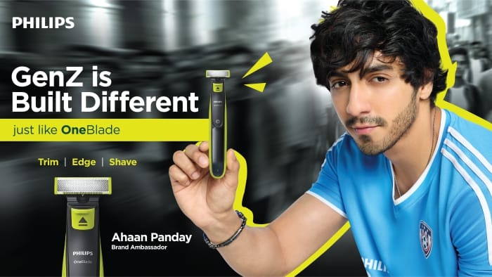 Philips OneBlade debuts Gen Z Icon Ahaan Panday as brand ambassador, championing the &lsquo;built different&rsquo; generation